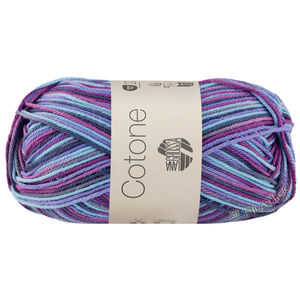 Lana Grossa COTONE  Print/Spray/Mouliné | 362-purple/purple/dark petrol/turquoise