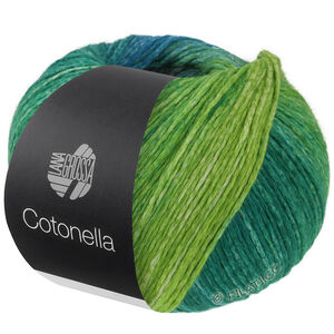 Lana Grossa COTONELLA | 17-petrol/red violet/fuchsia/gray purple/mint green/blackberry/raspberry/dark blue/medium blue/yellow green/grass green
