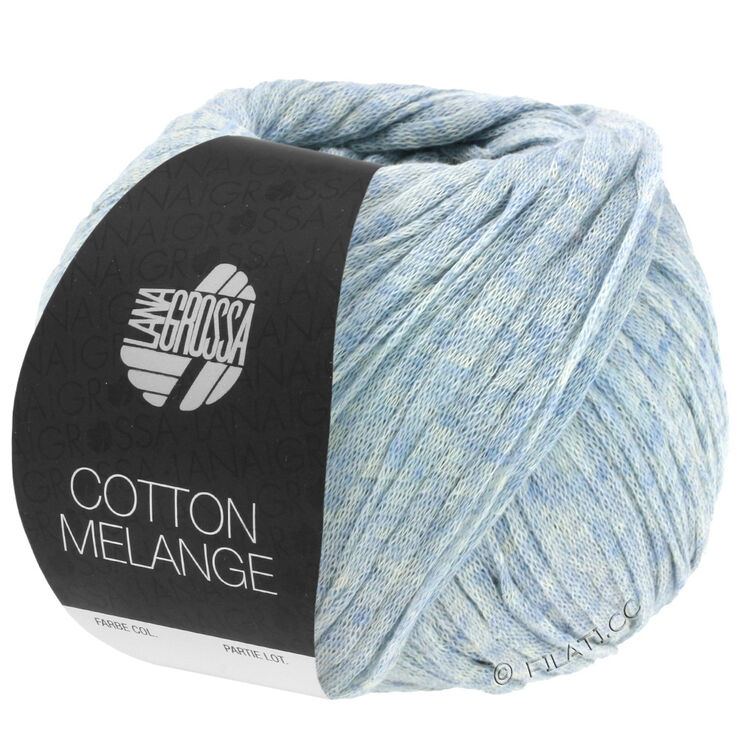 Lana Grossa COTTON MÉLANGE | 01-gray blue