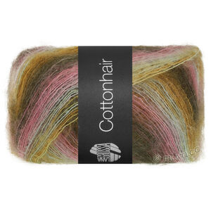 Lana Grossa COTTONHAIR | 109-antique pink/golden brown/mint turquoise/gray brown/dark green