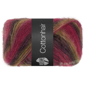 Lana Grossa COTTONHAIR | 111-raspberry/red violet/rust/gray beige/black brown