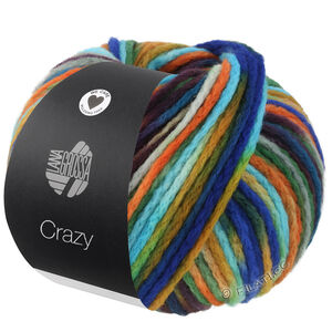 Lana Grossa CRAZY | 10-turquoise/orange/mustard/royal