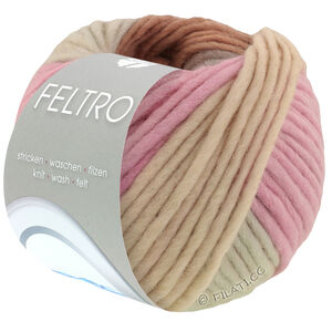 Lana Grossa FELTRO Arco | 447-gray/light beige/rose/gray beige/nougat