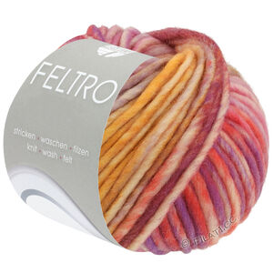 Lana Grossa FELTRO Camino | 843-orange/rose/lilac/purple/mustard yellow/light gray/light olive