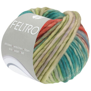 Lana Grossa FELTRO Camino | 844-opal green/light green/pistachio/rust/rosewood/gray brown