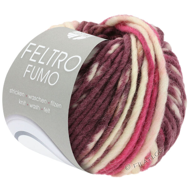 Lana Grossa FELTRO Fumo | 651-antique violet/pink/ecru/berry/gray brown