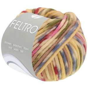 Lana Grossa FELTRO Fuoco | 736-sand yellow/light beige/antique pink/burgundy/smoke blue/rosewood