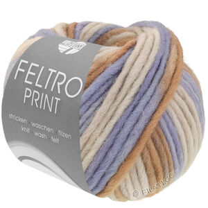 Lana Grossa FELTRO Print | 1314-light gray/taupe/violet blue/beige