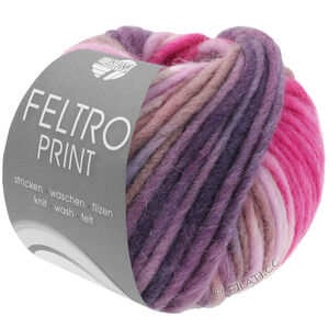 Lana Grossa FELTRO Print | 0396-pink/rose/antique violet/plum