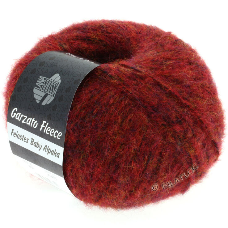Lana Grossa GARZATO Fleece Uni/Print/Dégradé | 001-red/black