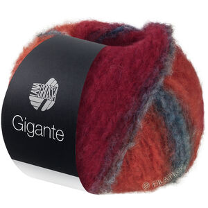 Lana Grossa GIGANTE | 18-dark petrol/dark gray/mouse gray/orient red/tomato red