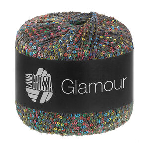 Lana Grossa GLAMOUR | 107-dark blue/dark gray