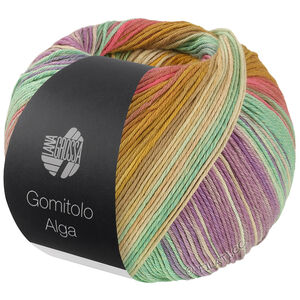Lana Grossa GOMITOLO ALGA | 2028-mustard yellow/rose/fuchsia/jade/white/yellow/petrol/raspberry/subtle purple/natural