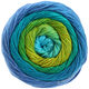 Lana Grossa GOMITOLO ALOHA | 304-turquoise/blue/emerald/apple green/yellow olive/sky blue