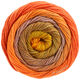 Lana Grossa GOMITOLO ALOHA | 306-yellow orange/red orange/golden brown/rosewood/hazelnut brown