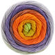 Lana Grossa GOMITOLO ALOHA | 316-yolk yellow/curry/orange/purple/gray purple/cinnamon/yellow green