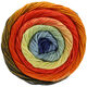 Lana Grossa GOMITOLO ALOHA | 317-peach/orange/pumpkin/gray blue/blue violet/mocha