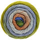 Lana Grossa GOMITOLO ALOHA | 318-light gray/gray/gray green/olive/royal/cinnamon
