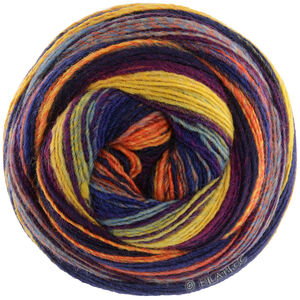 Lana Grossa GOMITOLO ARTE | 1020-yellow/black/olive/gray blue/red violet/gray beige/orange/dark violet/neon orange