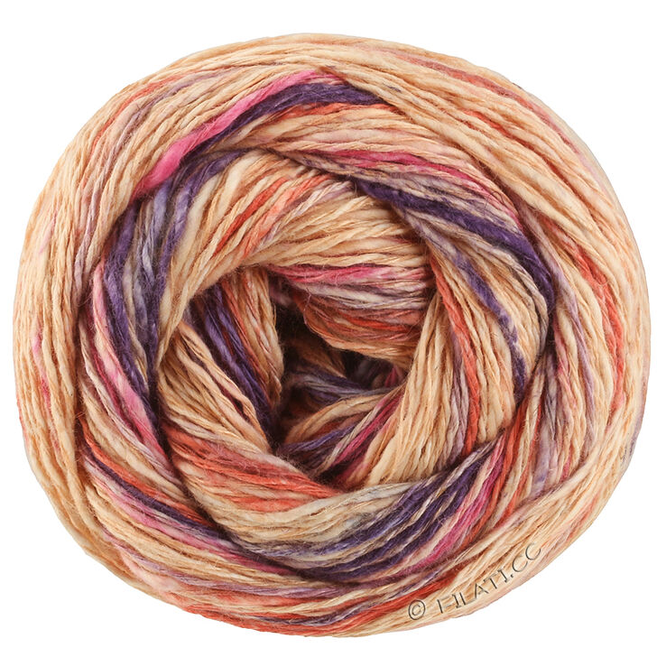 Lana Grossa GOMITOLO CALIFORNIA | 3045-peach/rust/Plum/pink/lilac/smoke blue