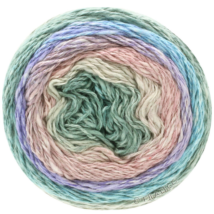 Lana Grossa GOMITOLO COLLINA | 1012-rosewood/purple/light blue/mint/grège