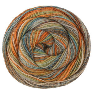 Lana Grossa GOMITOLO DISEGNO | 522-olive/beige/ochre/dark gray/light gray/turquoise/orange/mint