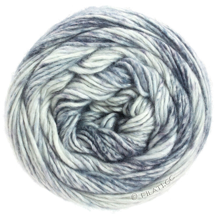 Lana Grossa GOMITOLO DUO 250 | 901-raw white/light gray/medium gray/dark gray