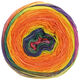 Lana Grossa GOMITOLO FELICE | 711-orange/linden green/eggplant/fuchsia/petrol/yellow/purple