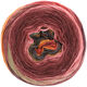 Lana Grossa GOMITOLO FELICE | 712-burgundy/light red/orange/rose/gray green/dark gray