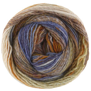 Lana Grossa GOMITOLO INTENSO | 235-yolk yellow/mustard yellow/eggshell/gray beige/purple/jeans/light gray/gray