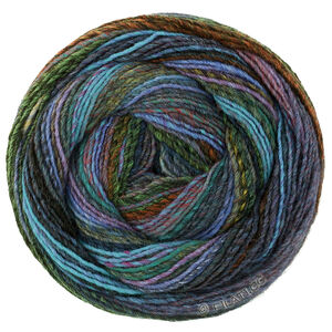 Lana Grossa GOMITOLO INTENSO | 241-turquoise/night blue/gray blue/red violet/gray green/olive/anthracite/black