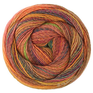 Lana Grossa GOMITOLO INTENSO | 242-dark red/nougat/orange/saffron yellow/jade/light green/dark green/purple/coral