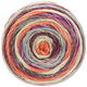 Lana Grossa GOMITOLO MEILENWEIT | 4014-fuchsia/mandarin/pink/dark brown/rosewood/light gray
