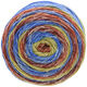 Lana Grossa GOMITOLO MEILENWEIT | 4019-blue/mustard yellow/orange/brown red