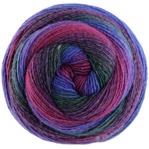 Lana Grossa GOMITOLO VERSIONE | 454-ink blue/red violet/dark violet/fuchsia/forest green