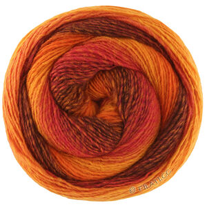 Lana Grossa GOMITOLO VERSIONE | 457-terracotta/chocolate brown/dark brown/clay red/red orange/yolk yellow/orange