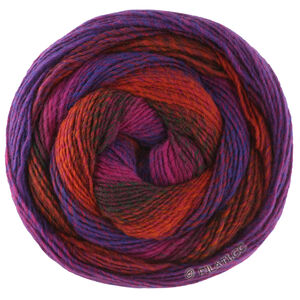 Lana Grossa GOMITOLO VERSIONE | 459-red violet/purple/black green/terracotta/blue violet