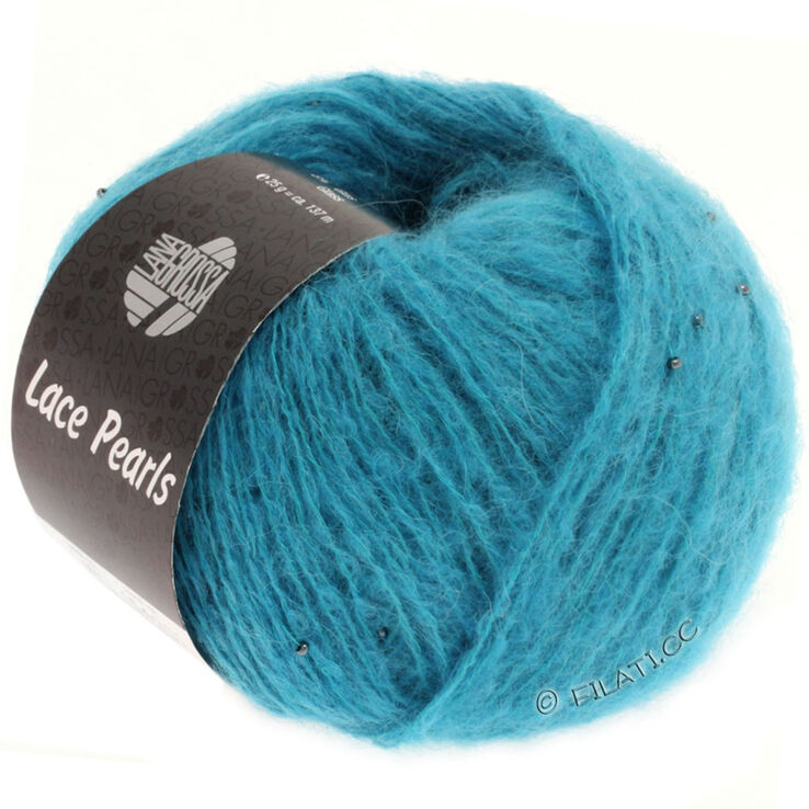 Lana Grossa LACE Pearls | 001-turquoise blue