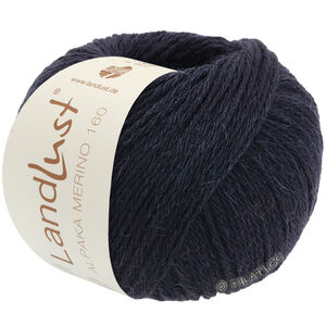Lana Grossa LANDLUST Alpaka Merino 160 | 412-black blue