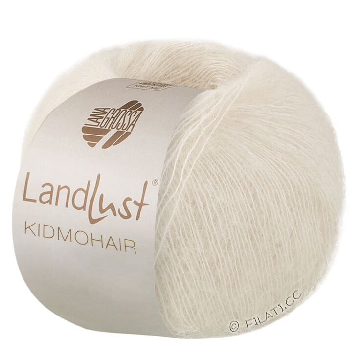 Lana Grossa LANDLUST KIDMOHAIR | 01-wool white
