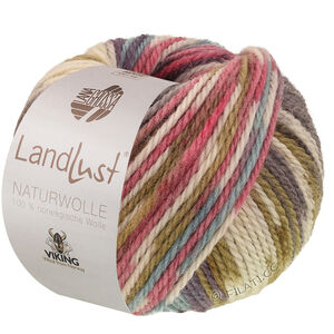 Lana Grossa LANDLUST Naturwolle Print | 103-purple/green variegated