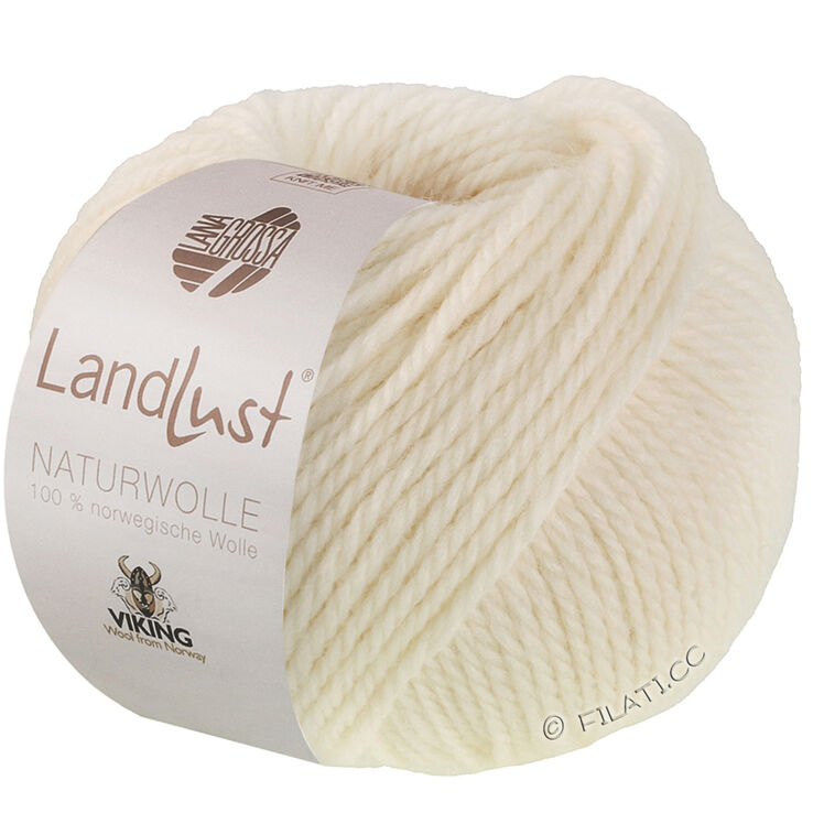 Lana Grossa LANDLUST Naturwolle | 01-wool white