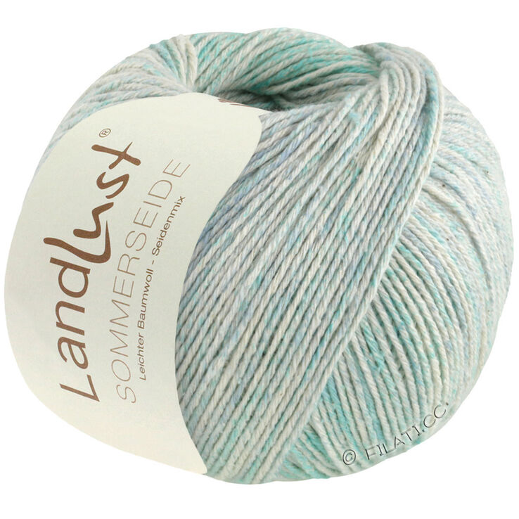 Lana Grossa LANDLUST SOMMERSEIDE Print | 121-turquoise/blue