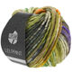 Lana Grossa LEI Print | 523-moss green/petrol/raw white/orange/purple/olive