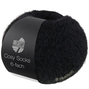 Lana Grossa MEILENWEIT 6-FACH 150g Cosy Socks | 1015-black
