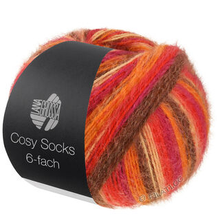Lana Grossa MEILENWEIT 6-FACH 150g Cosy Socks Multi Stripes