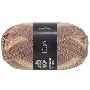 Lana Grossa MEILENWEIT 6-FACH 150g Duo | 9726-gray purple/light beige