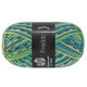 Lana Grossa MEILENWEIT 6-FACH 150g Freddo | 9736-pale green/dark gray/light gray/petrol/dark blue/white green