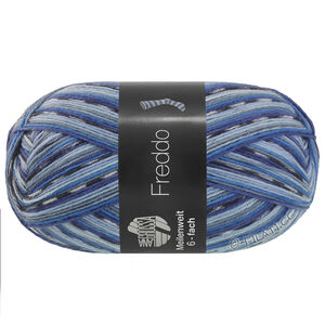 Lana Grossa MEILENWEIT 6-FACH 150g Freddo | 9741-blue gray/sky blue/dark blue/dark gray/white/light blue/ice blue