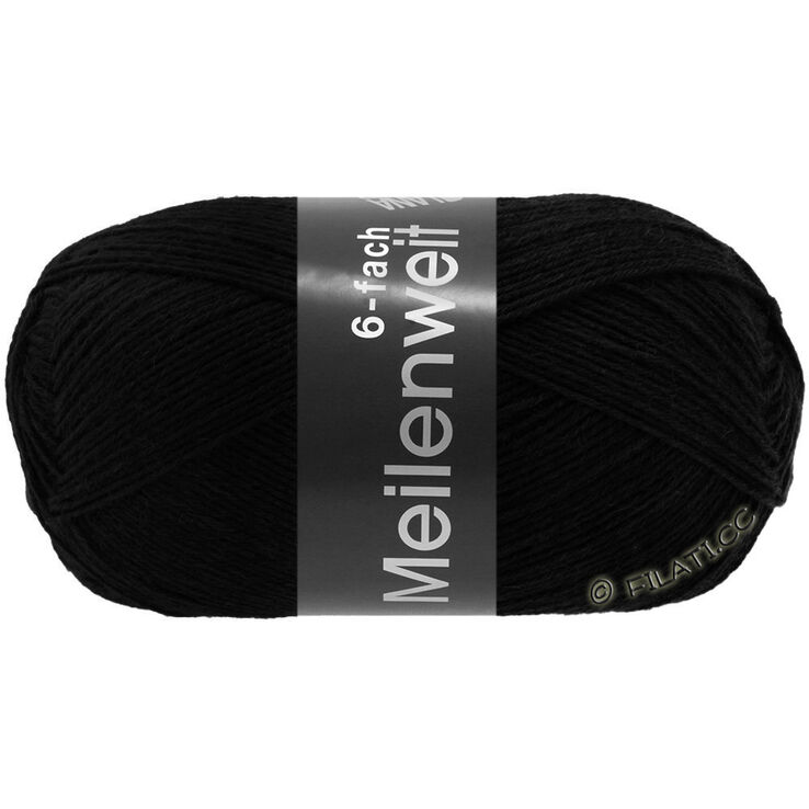 Lana Grossa MEILENWEIT 6-FACH 150g | 8814-black